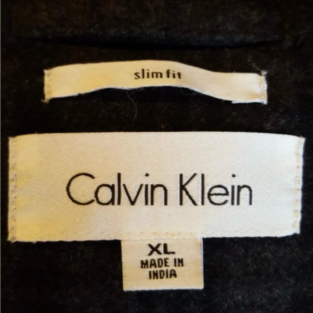 Calvin Klein Men’s Slim Fit Wool Blend Short Jacket size XL - Picture 7 of 7